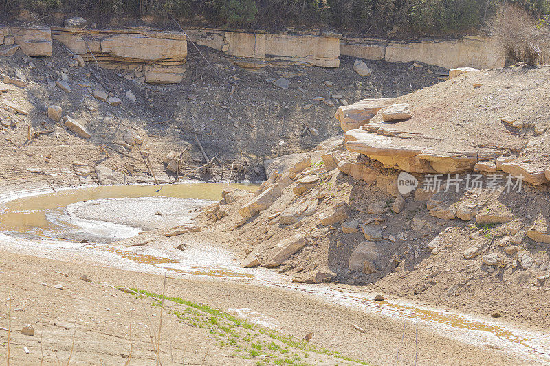 Sant Ponç Reservoir, Drought during 2023 Catalonia, Spain